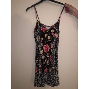 Black floral dress